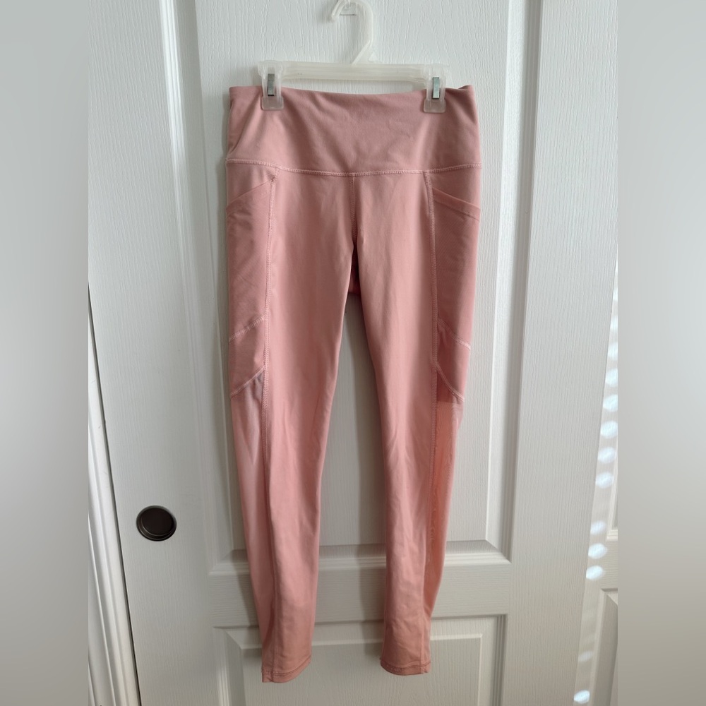 Victorias Secret Sport Pink Mesh Detail Leggings
